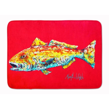 Carolines Treasures Fish Red Fish Alphonzo Machine Washable Memory Foam Mat MW1084RUG